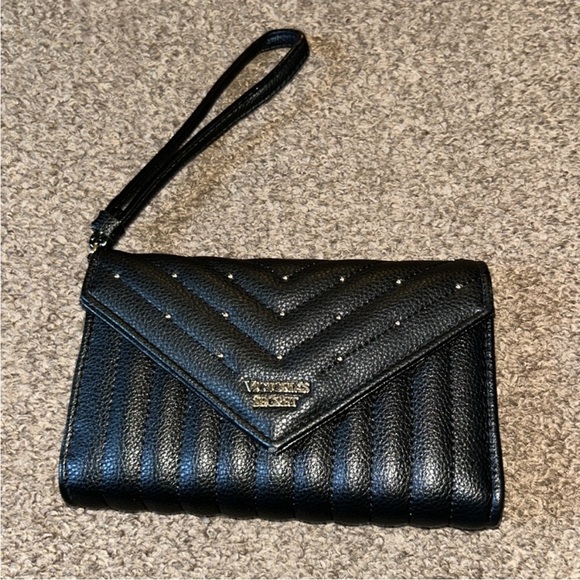 Victoria's Secret Handbags - Victoria's Secret Quilted Black Wristlet